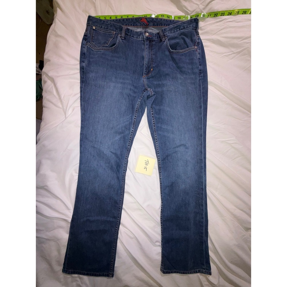 Tommy Bahama Authentic Mens Straight Leg Jeans Blue Medium Wash 38x34 T09-15